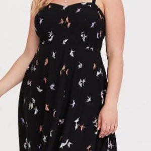 Torrid Origami Challis Mini Dress